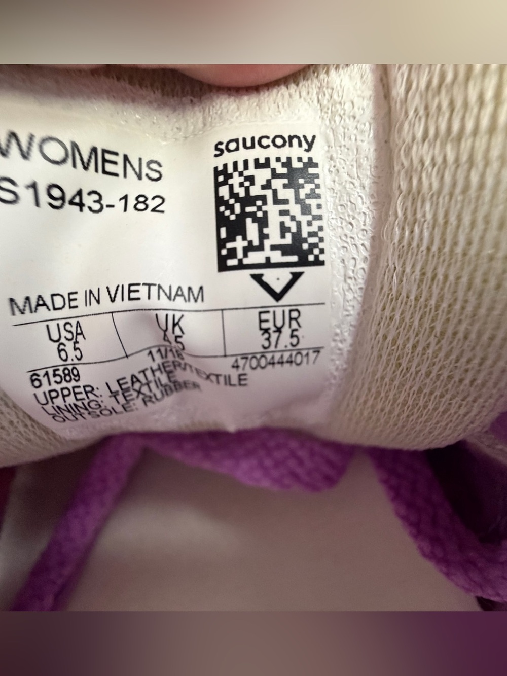 Saucony Jazz Original Vintage Sneakers in Lavender- Size 6.5 - Picture 9 of 9